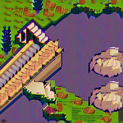 Stable Diffusion prompt: 16 bit pixel art, island in the ...