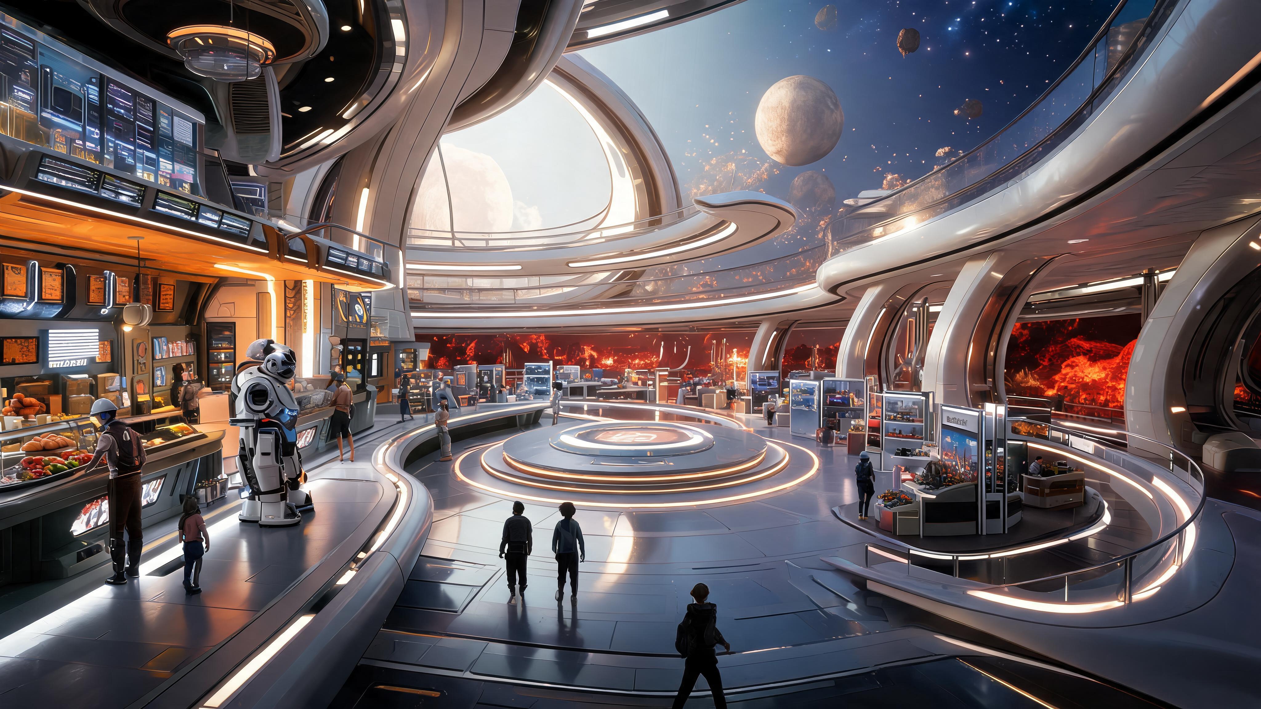 AI generated: Seedream 5 prompt: Create a cinematic scene for the inner design of a... (Seedream 5 - Interior Design)