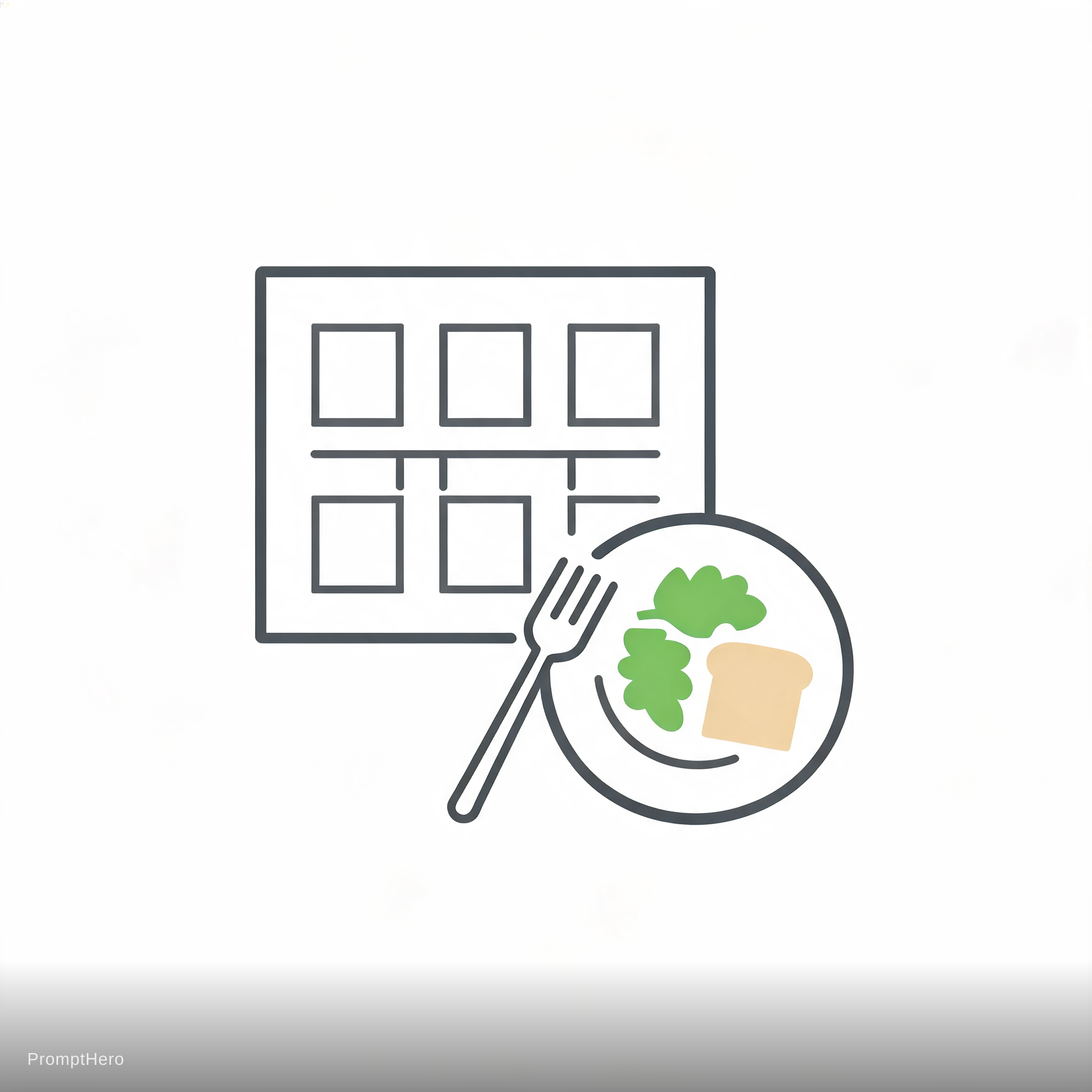 AI generated: Seedream 5 prompt: meal planner web app logo (Seedream 5 - Logos, Icons & Design)