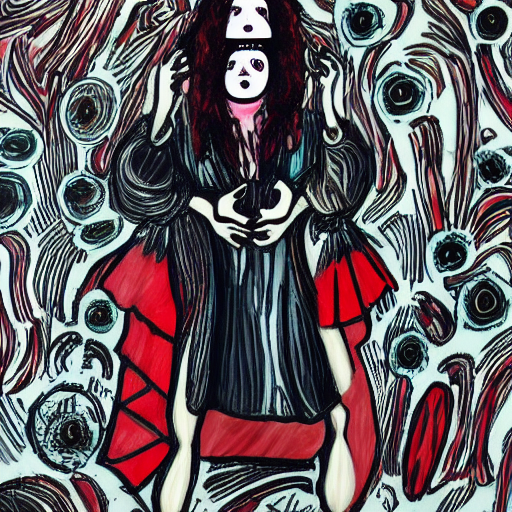 Stable Diffusion prompt: A red-haired woman experiencing ...