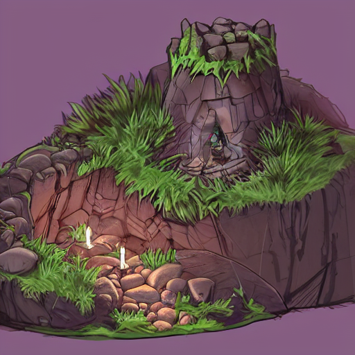 Stable Diffusion prompt: concept art of an underground ca...