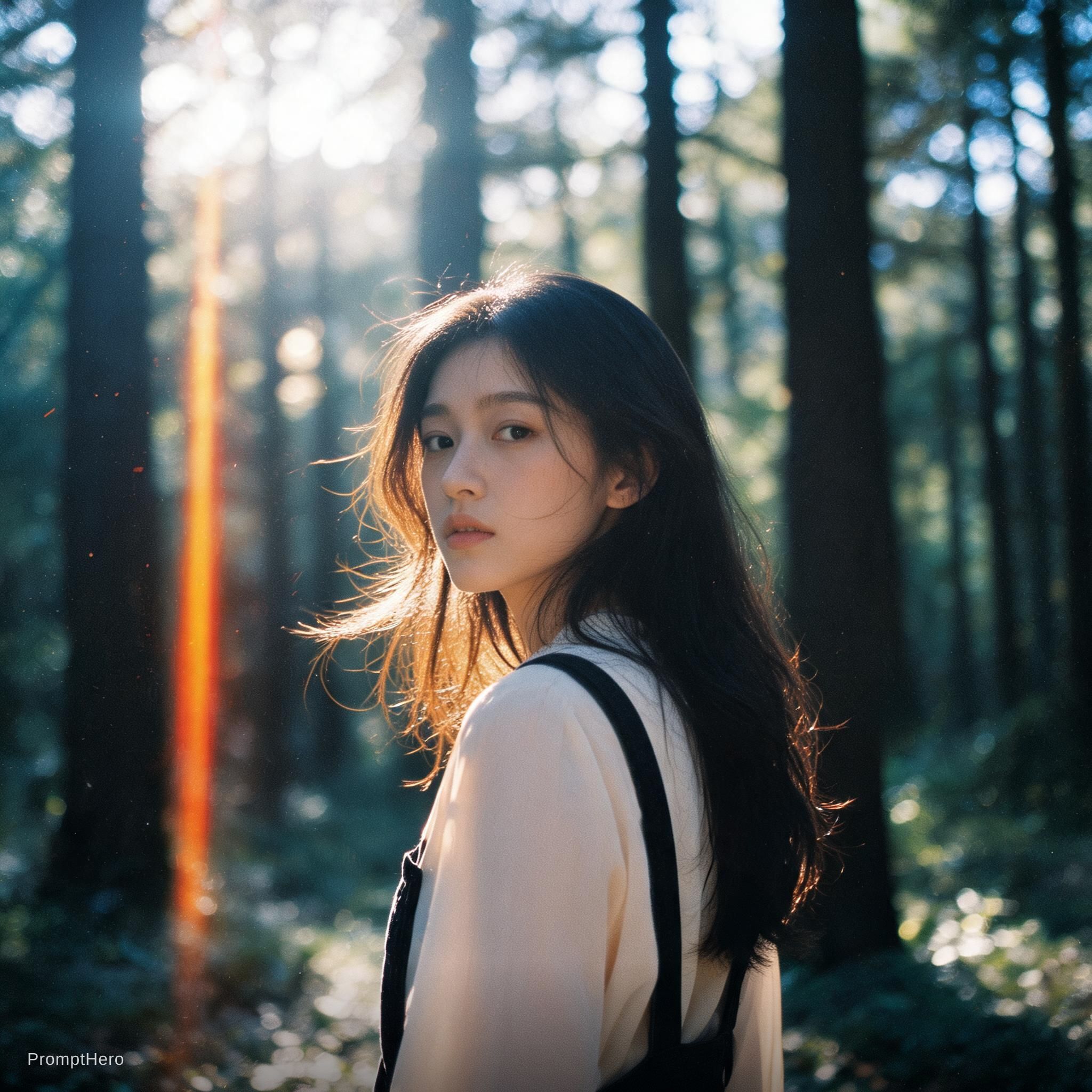 AI generated: Seedream 5 prompt: A cinematic portrait of an Asian woman standing in... (Seedream 5 - Portraits)