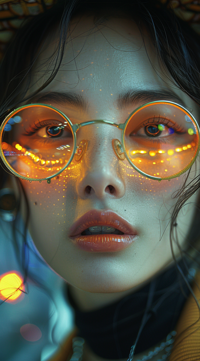 AI generated: Midjourney prompt: woman in steampunk street fashion, city lights, ni... (Midjourney - Photography)