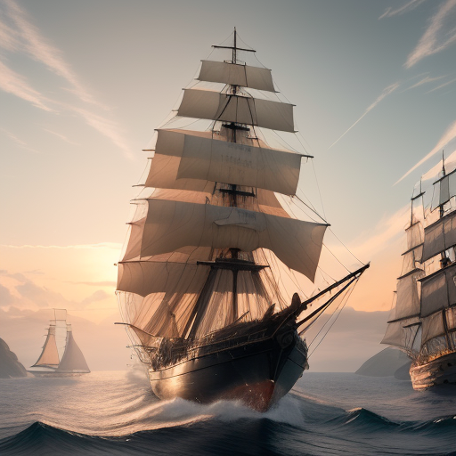 DreamShaper prompt: Photo of a ultra realistic sailing sh...