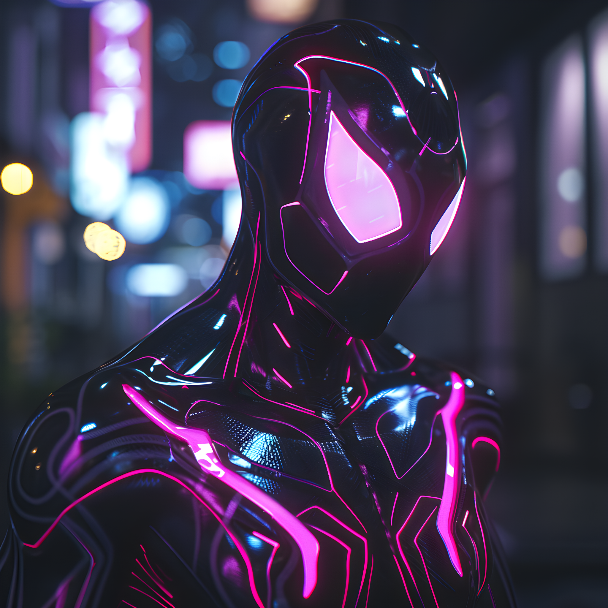 صورة مولدة بالذكاء الاصطناعي: Spiderwoman (نموذج Midjourney - تصوير فوتوغرافي)