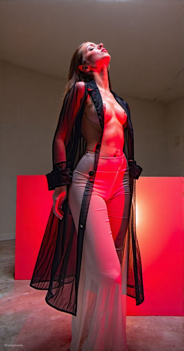 Stable Diffusion prompt: beautiful woman, black transpar...