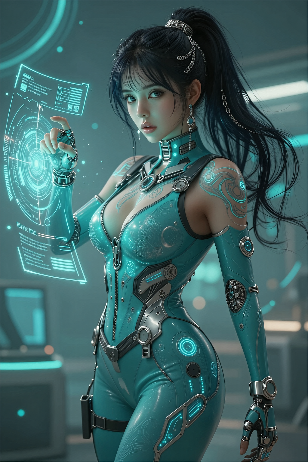 صورة مولدة بالذكاء الاصطناعي: Z Image prompt: An ultra-realistic, full-body action shot of a cap... (نموذج Z Image - فن مفاهيمي)