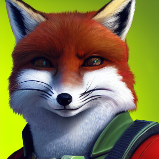 Stable Diffusion prompt: a portrait of fox mccloud from s...