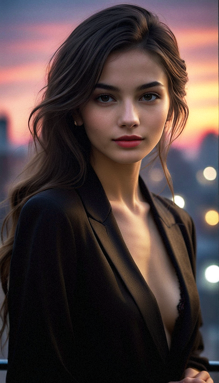 AI generated: Stable Diffusion prompt: An image of a young woman with a contemporary urba... (Stable Diffusion - Photography)