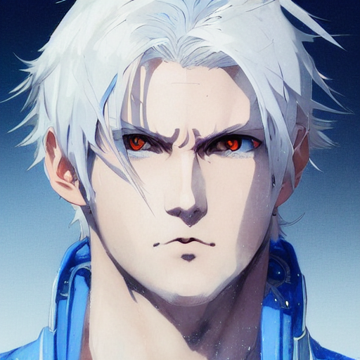 Stable Diffusion prompt: anime style portrait of a young ...