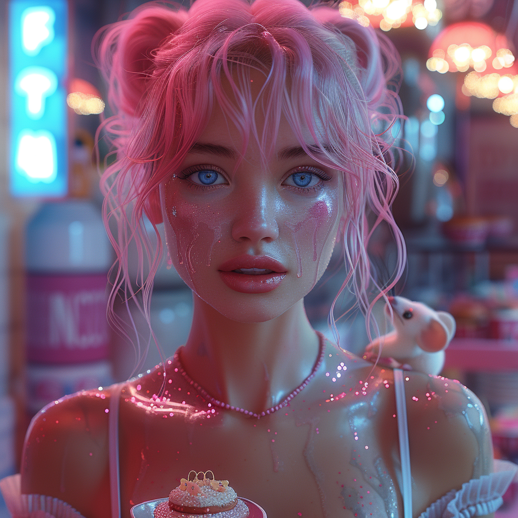 AI generated: Cupcake princess (Midjourney - Portraits)