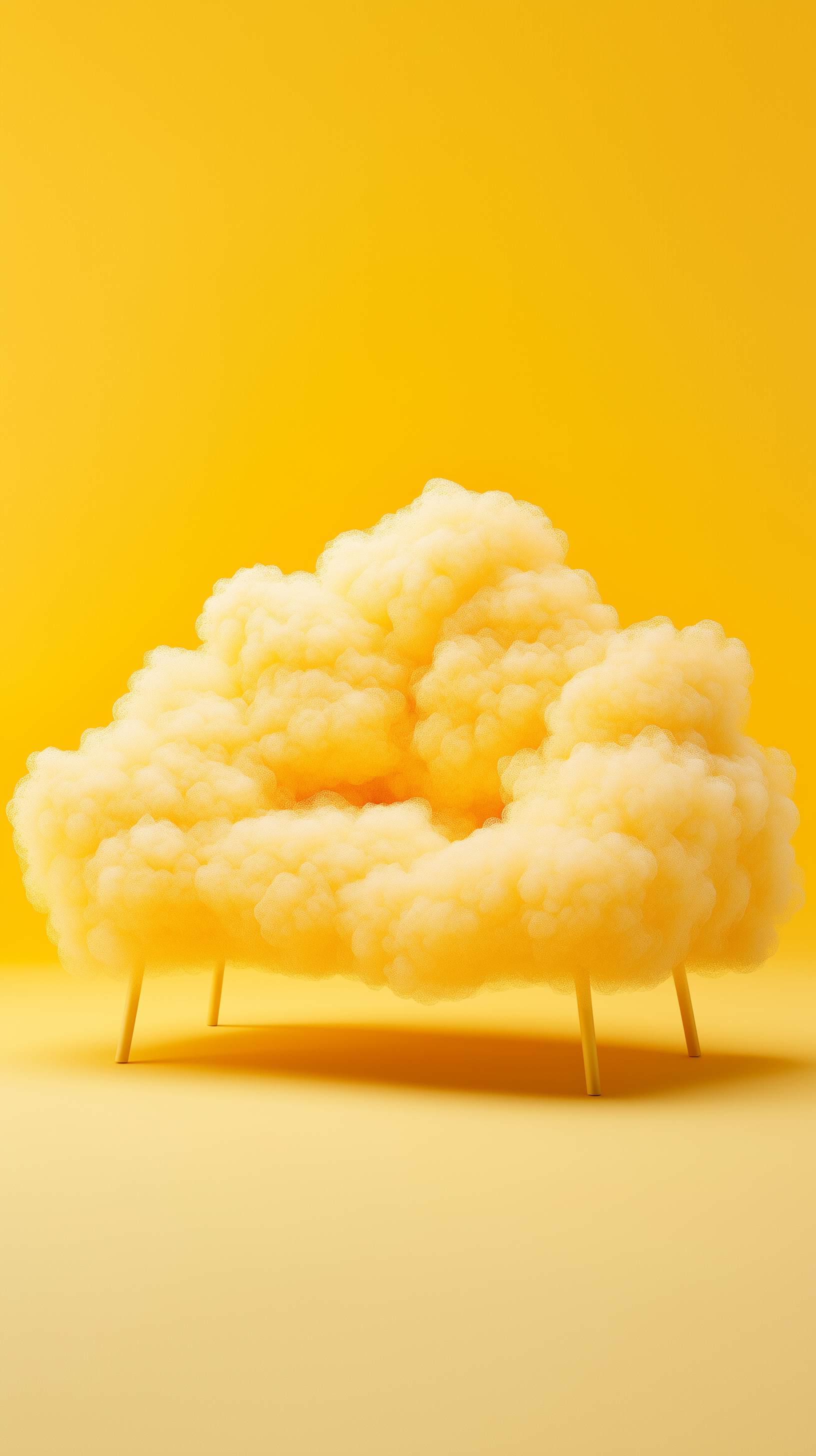 AI generated: Cloud couch (Midjourney - Photography)