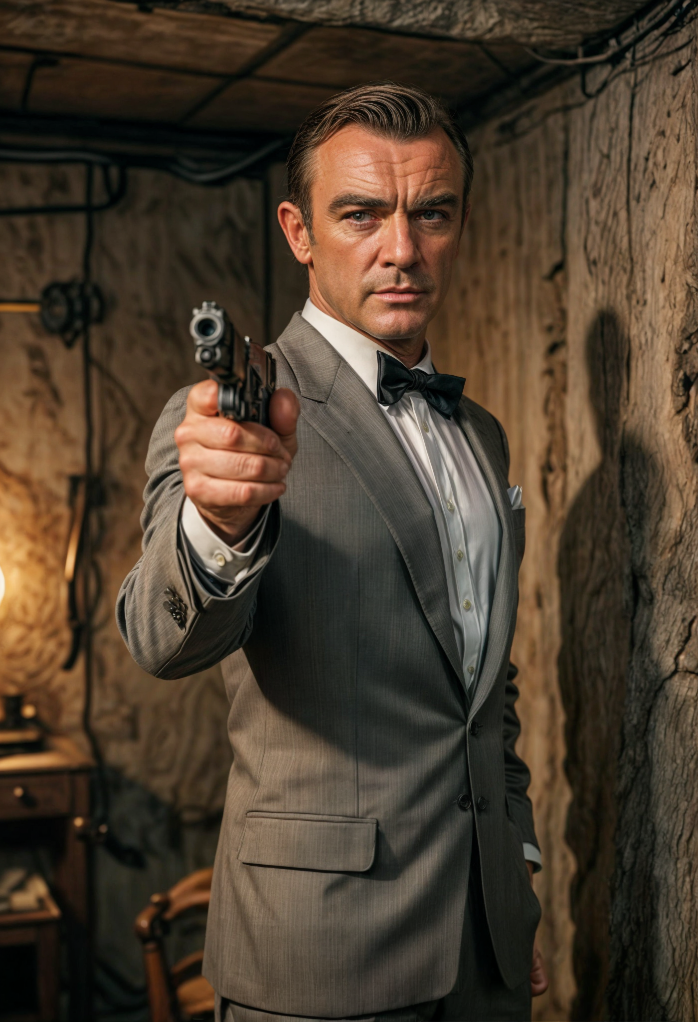 AI generated: Stable Diffusion prompt: a portrait from the young sean connery as james bo... (Stable Diffusion - Portraits)