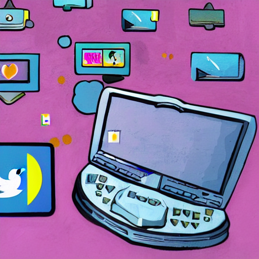 Stable Diffusion prompt: surreal art social media age, as...