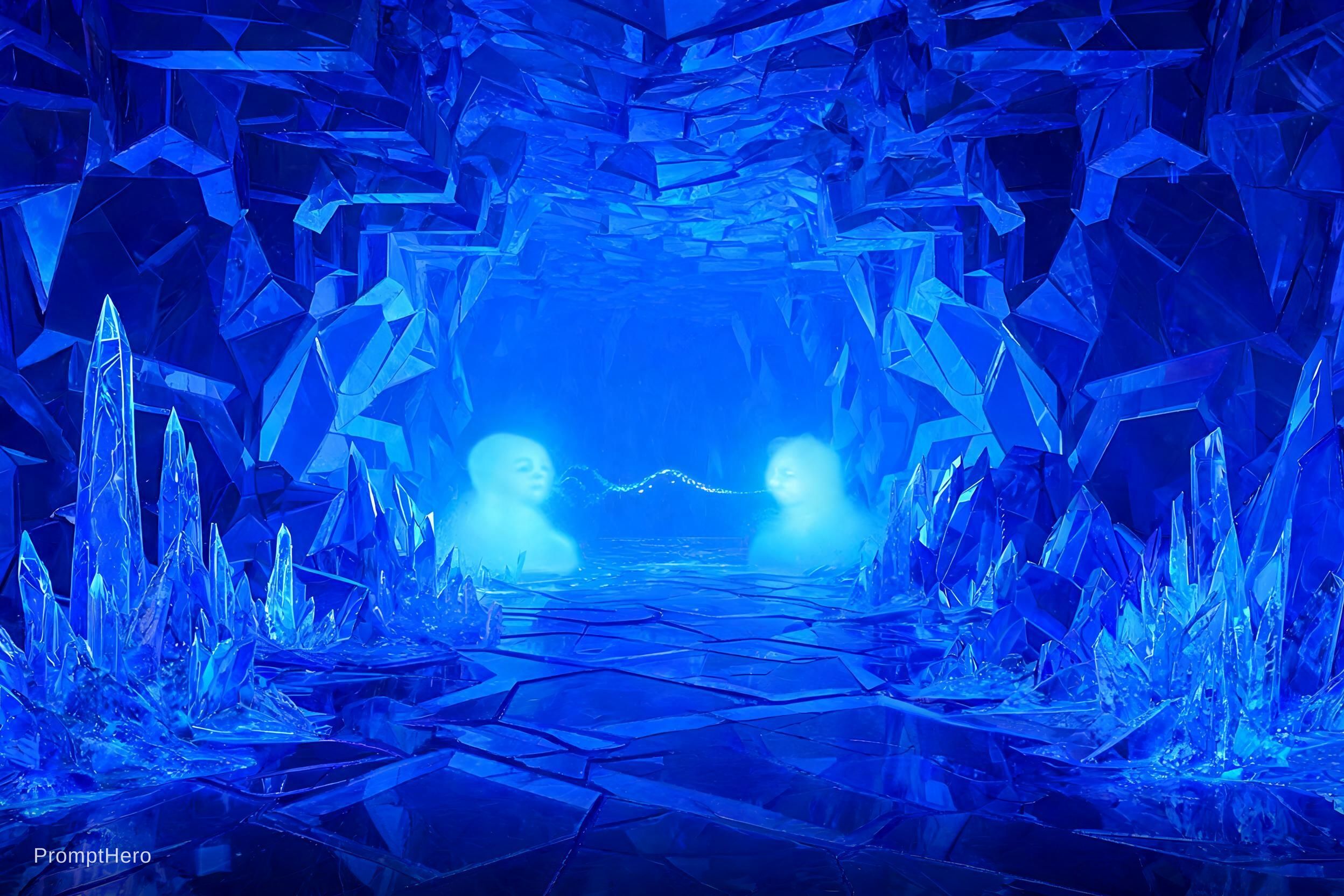 صورة مولدة بالذكاء الاصطناعي: Seedream 5 prompt: A vast, impossible crystal chamber, entirely in sh... (نموذج Seedream 5 - مناظر طبيعية)