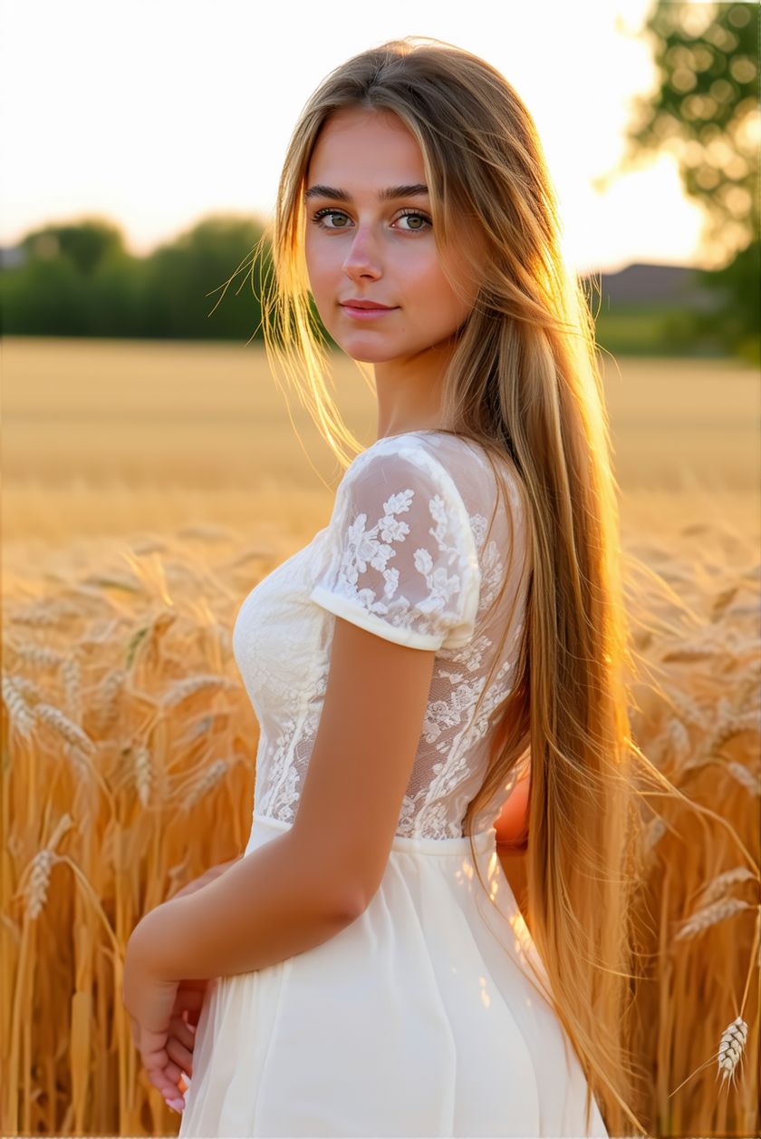 Stable Diffusion prompt: A beautiful girl with long hair ...