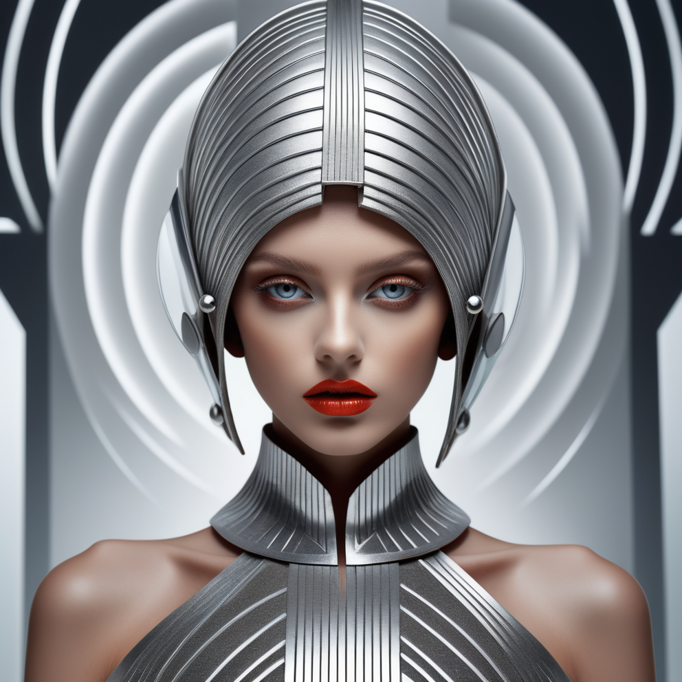 صورة مولدة بالذكاء الاصطناعي: Stable Diffusion prompt: future woman, ultra realistic, high quality, 8k (نموذج Stable Diffusion - تصوير فوتوغرافي)
