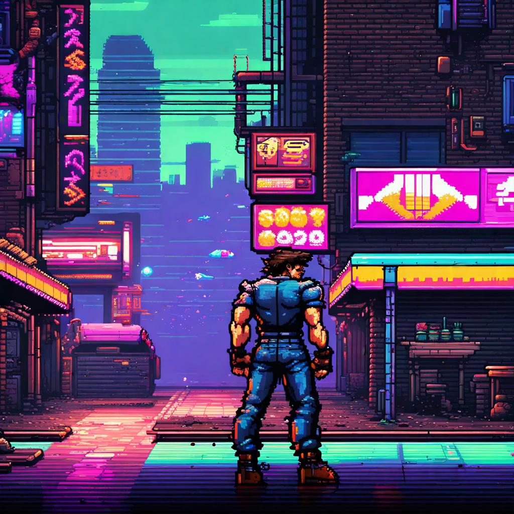 AI generated: Pixel Cyberpunk 16 bit (Stable Diffusion - Portraits)