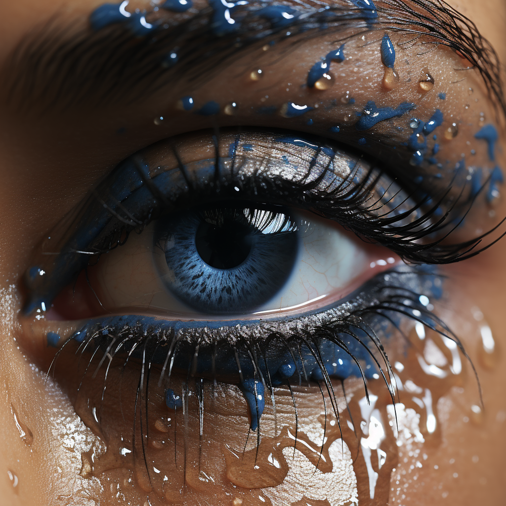 Midjourney prompt: Illustrate an intimate close-up scene in the divin... - Midjourney