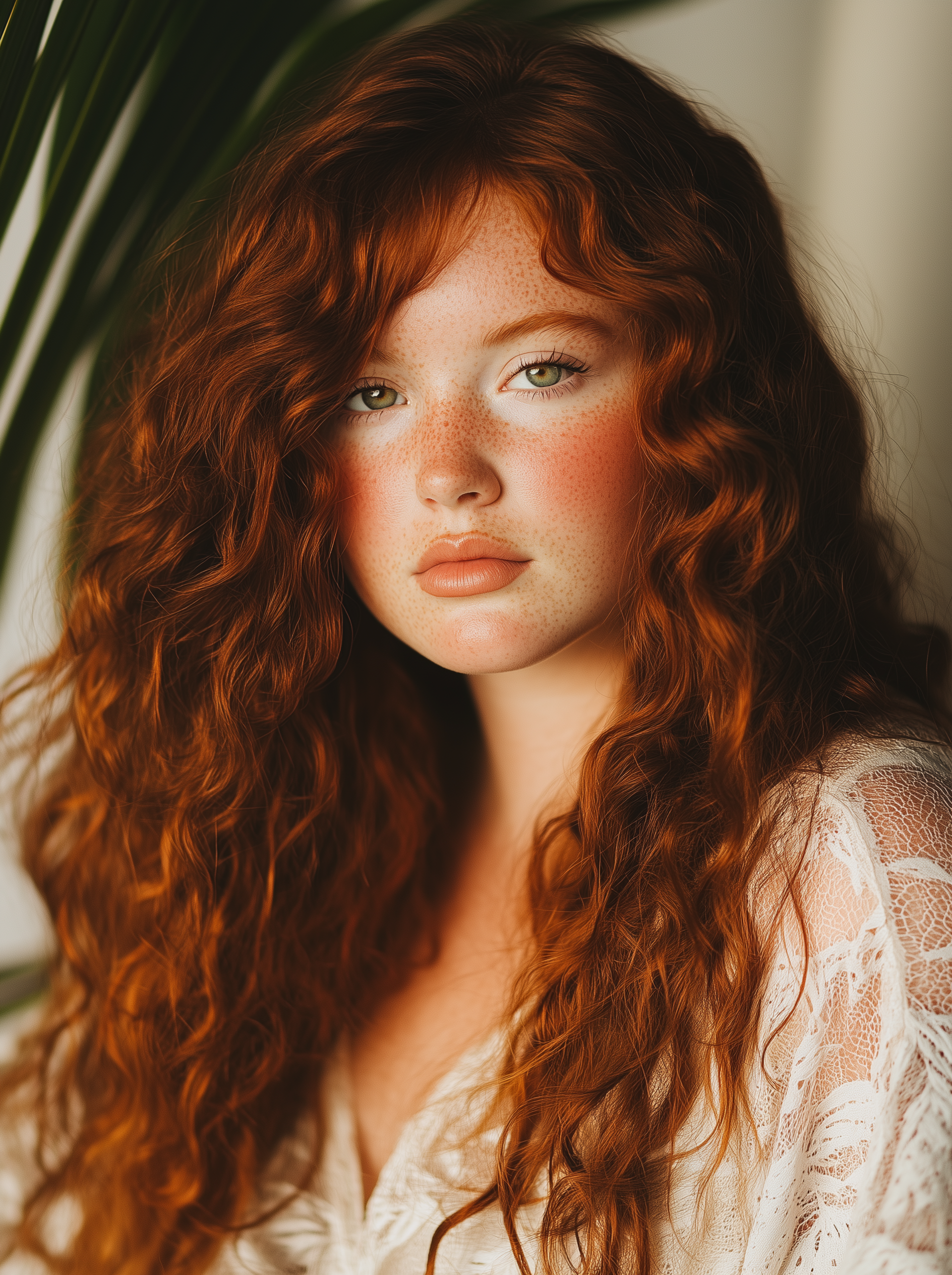 AI generated: Midjourney prompt: A photo of a character with curly red hair and pal... (Midjourney - Photography)
