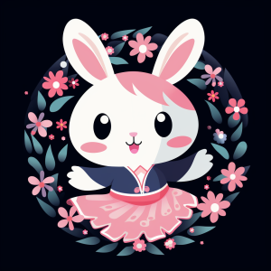 صورة مولدة بالذكاء الاصطناعي: Midjourney prompt: Playful anime bunny, from Heian dynasty, hopping j... (نموذج Midjourney - صور شخصية)