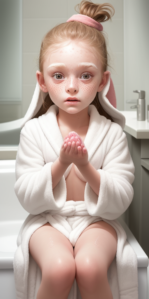 AI generated: DreamShaper prompt: slowly_taking_off_her_bathrobe_bottoms_with_her_ha... (DreamShaper - Portraits)