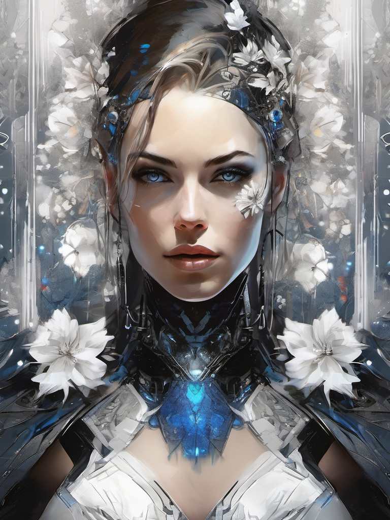 Stable Diffusion prompt: digital wallpaper portrait of a ...