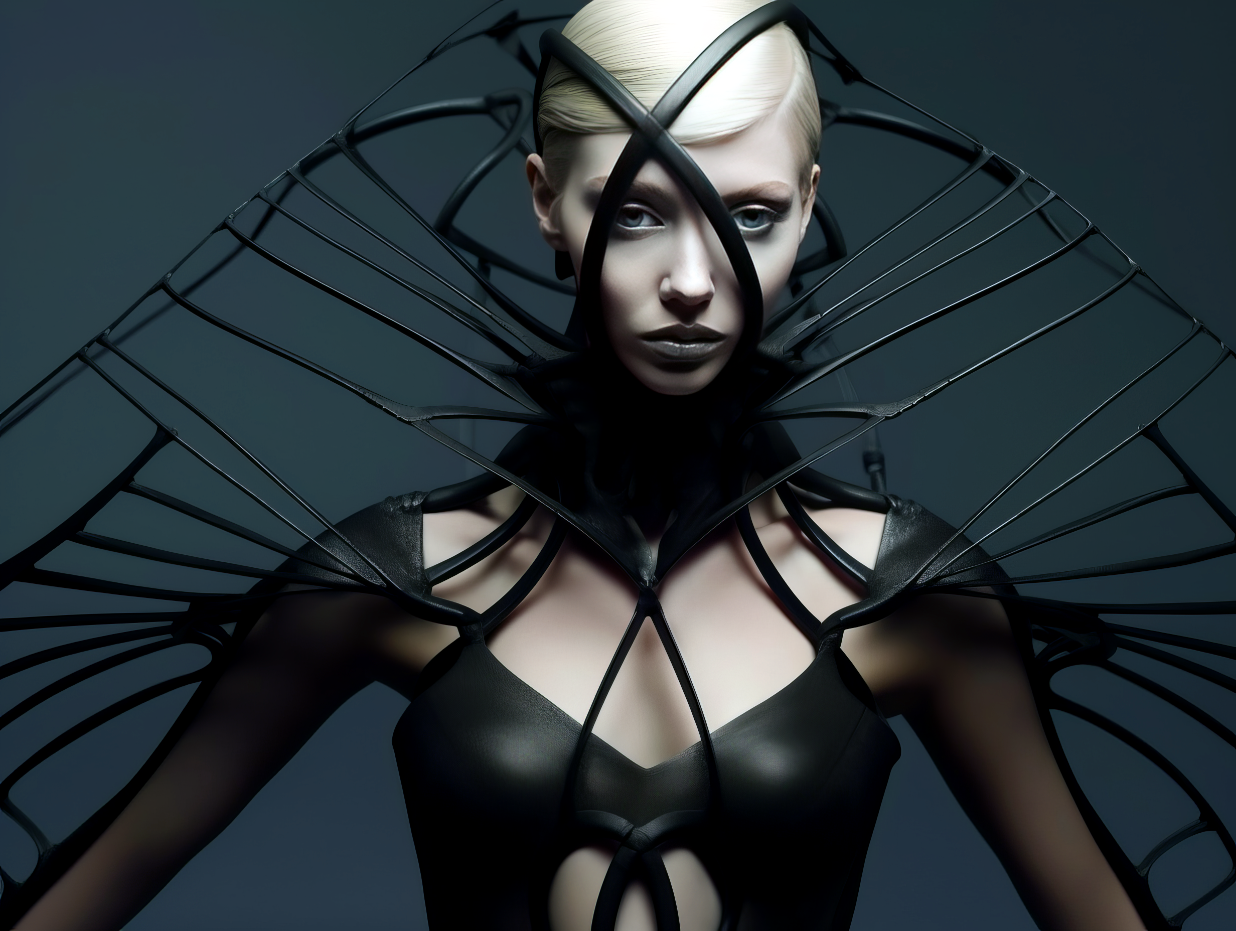 AI generated: Wires in me. (Midjourney - Portraits)