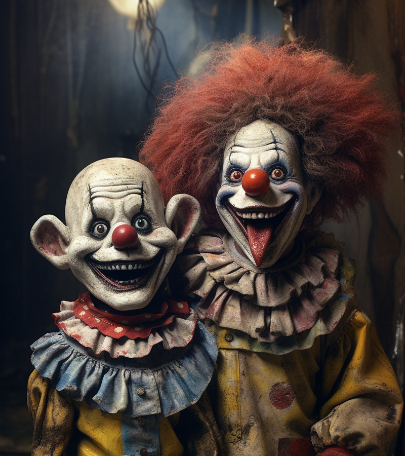AI generated: Scary circus (Midjourney - Portraits)