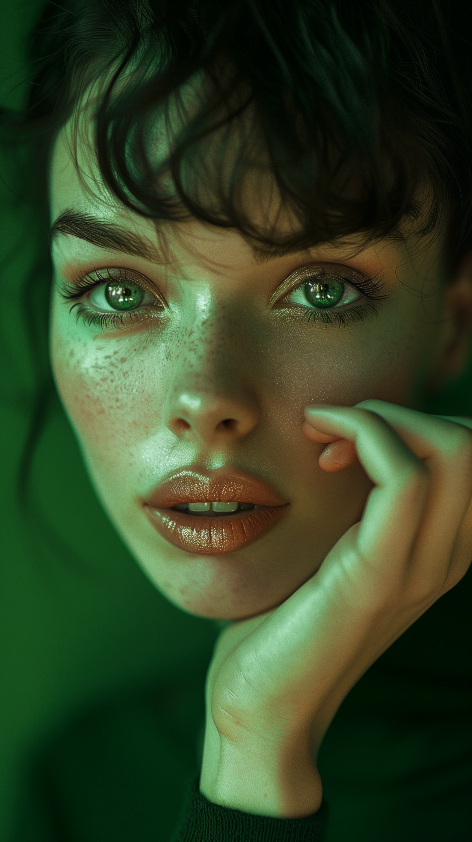 صورة مولدة بالذكاء الاصطناعي: Model portrait (نموذج Midjourney - صور شخصية)