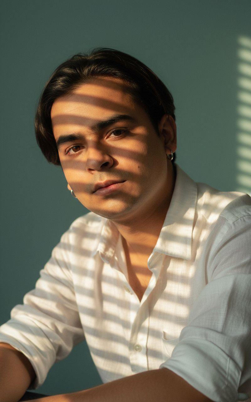 Nano Banana prompt: Close-up portrait of A handsome, stylish young man... - Nano Banana