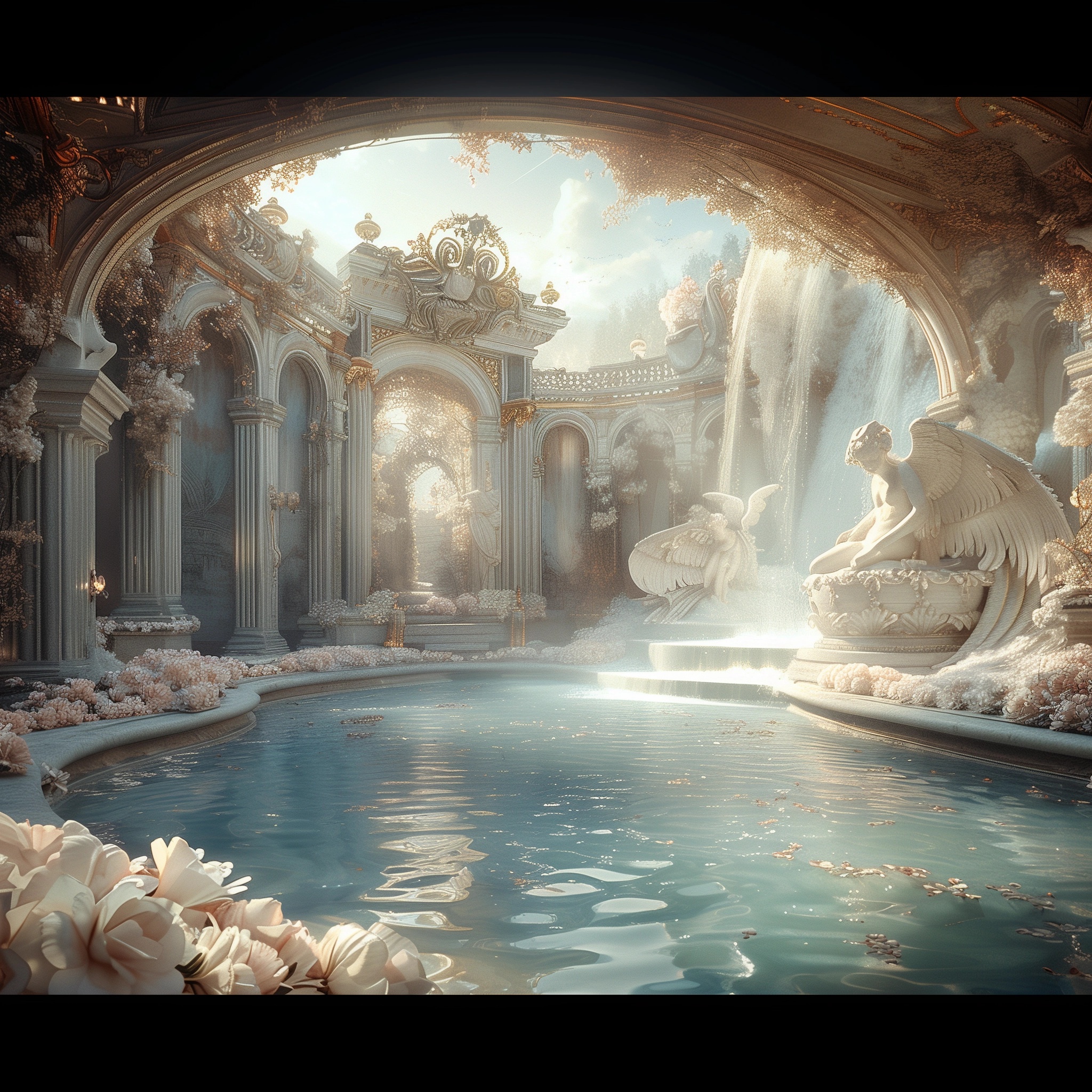 AI generated: La Divina Commedia (The Divine Comedy) (Midjourney - Architecture)