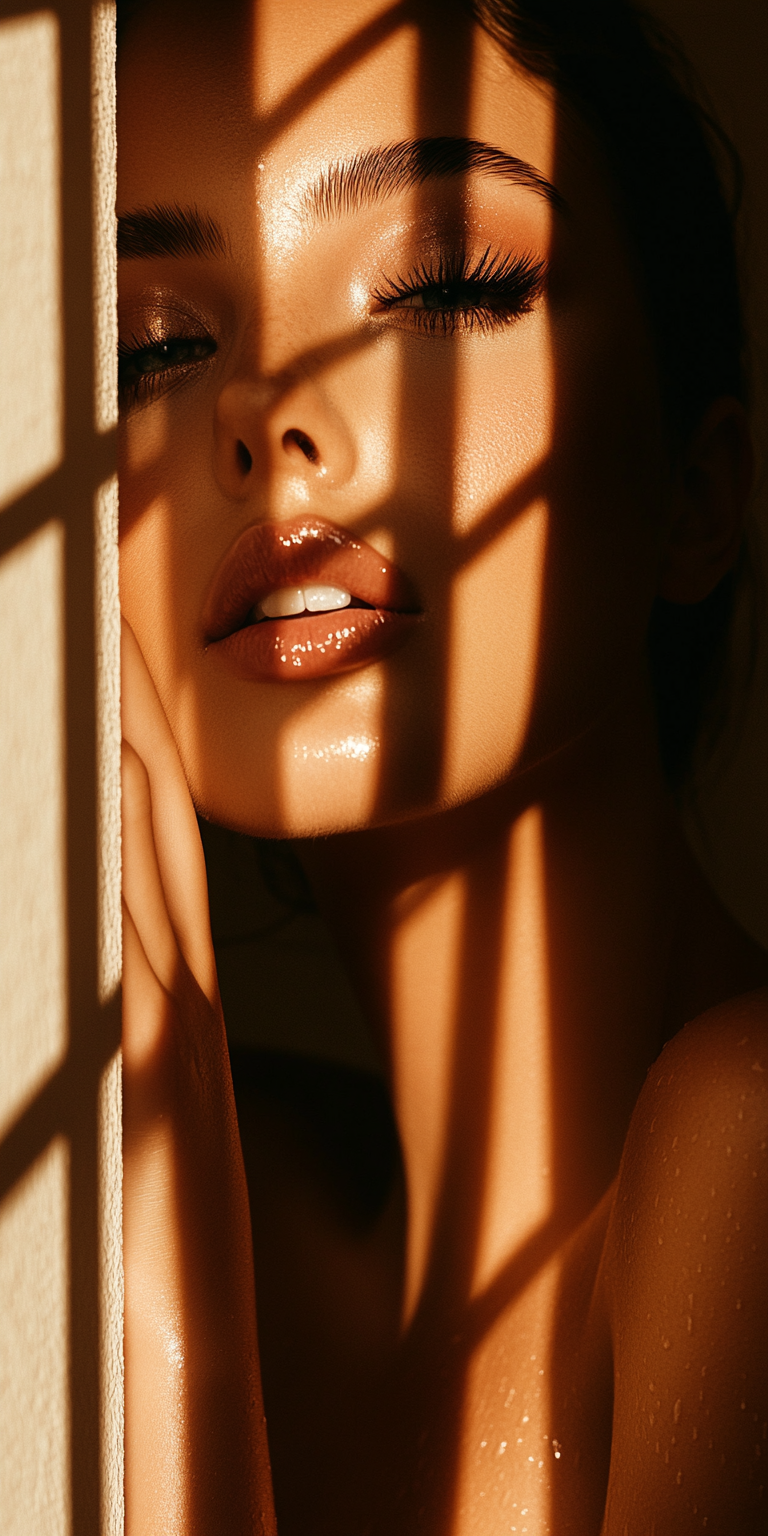AI generated: Midjourney prompt: female model facing the camera, shot on Sony A7 II... (Midjourney - Portraits)