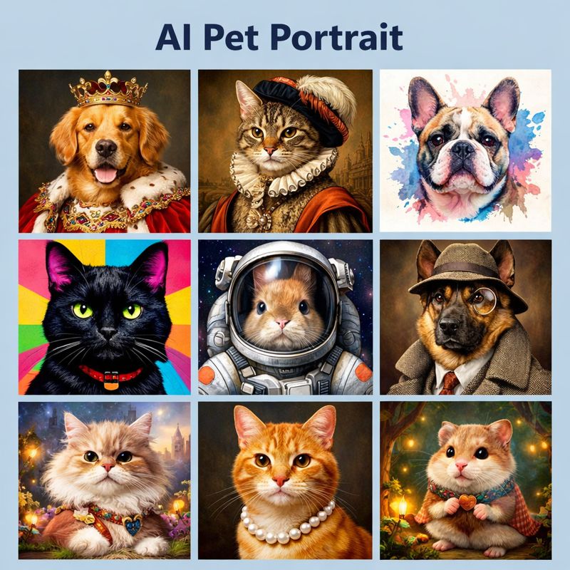 AI Pet Portrait Generator