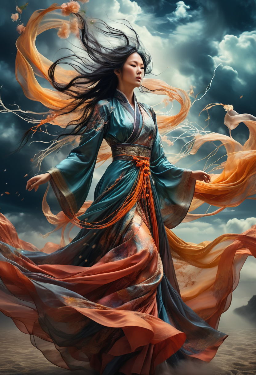 AI generated: Stable Diffusion prompt: dreamscape an Asian woman in a gorgeously detailed... (Stable Diffusion - Concept Art)