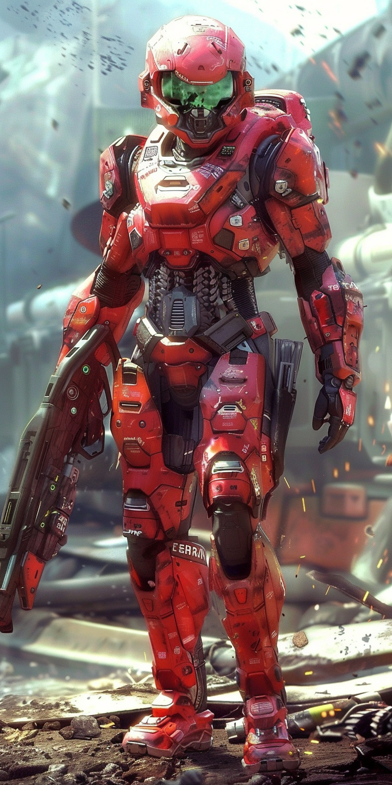 Midjourney prompt: ultra high definition photo, futuristic warrior in... - Midjourney