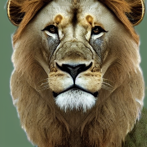 Stable Diffusion prompt: The lion, which is a bipedal ani...