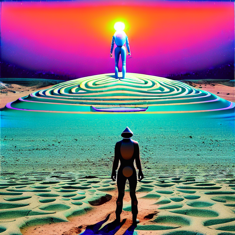 Stable Diffusion prompt: album cover illustration of a st...