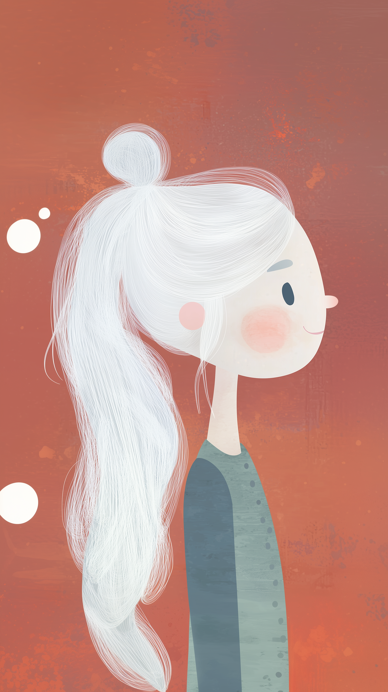 AI generated: Midjourney prompt: illustration, side profile of a middle-aged woman,... (Midjourney - Concept Art)