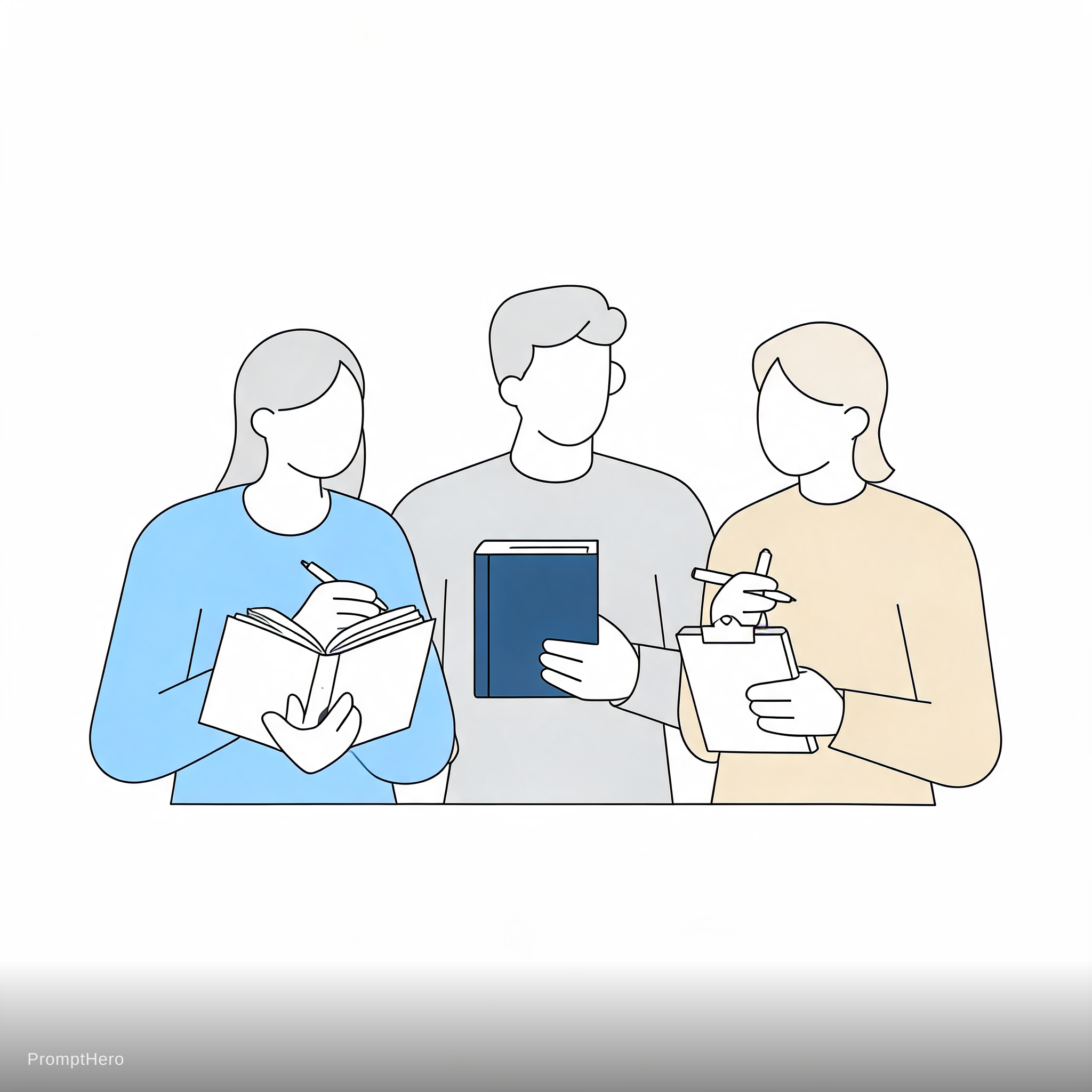 AI generated: Seedream 5 prompt: teachers in a work meeting, with pens, books et no (Seedream 5 - Concept Art)