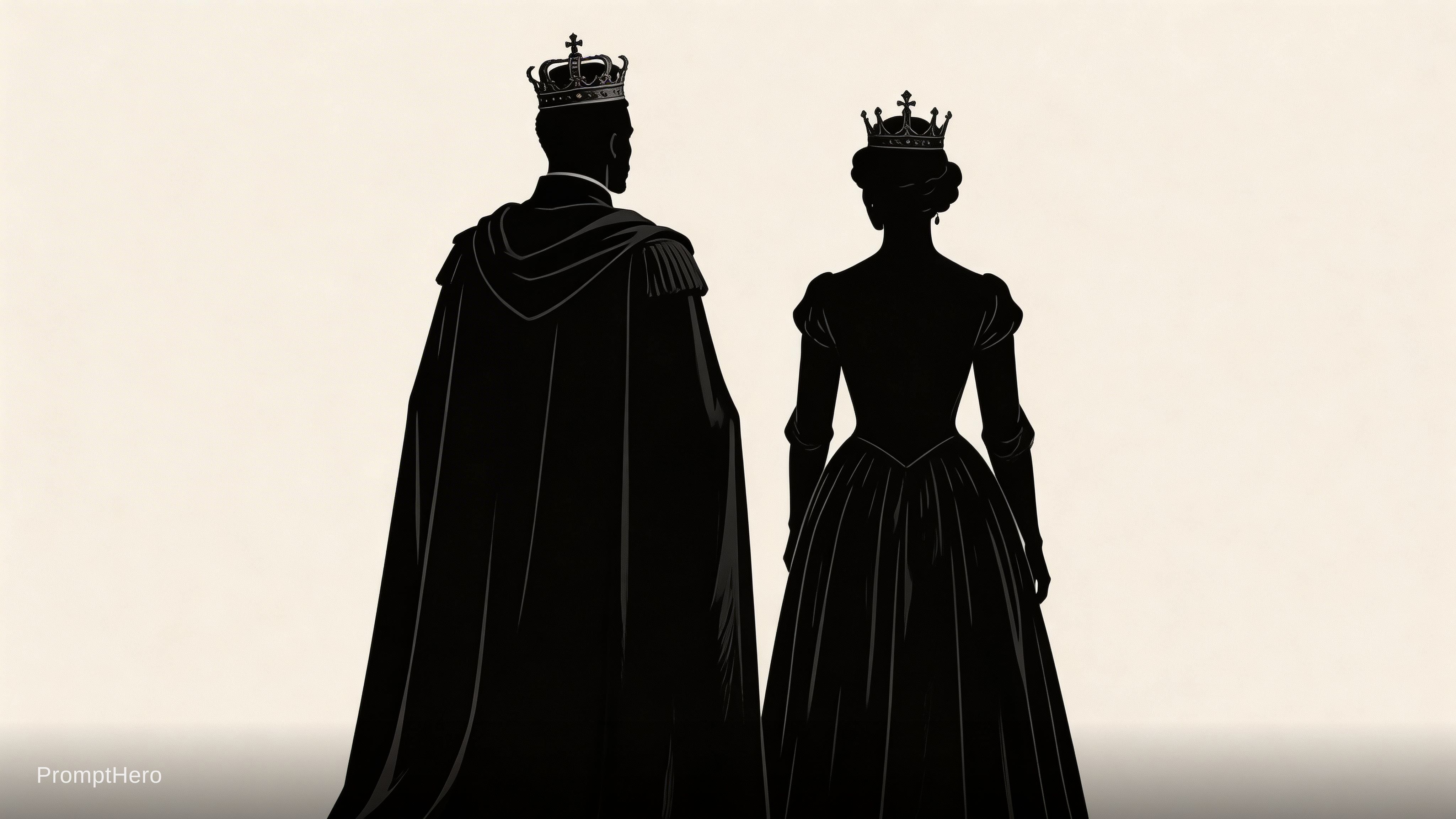 AI generated: Seedream 5 prompt: Make a shadow figure silhouette of a black man and... (Seedream 5 - Portraits)