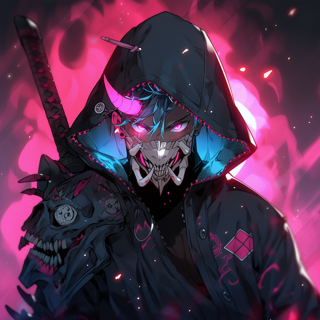 Midjourney prompt: soldier, shikigami, anime men, Ninja, wearing blac... - Midjourney