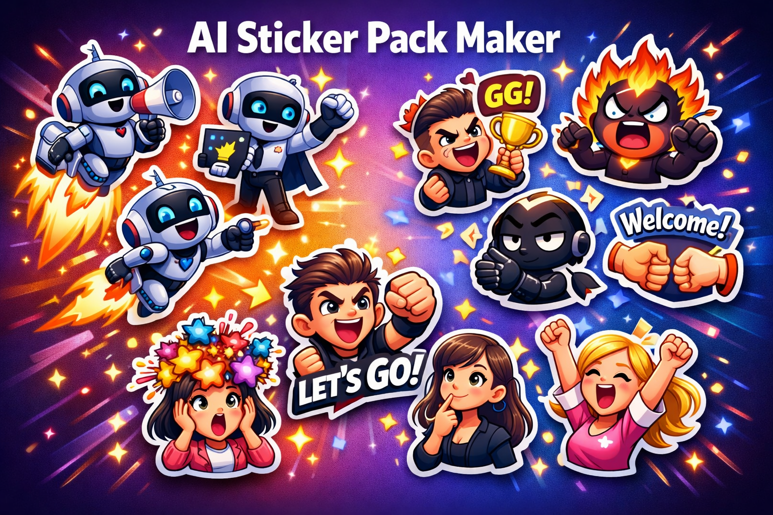 AI Sticker Pack Maker
