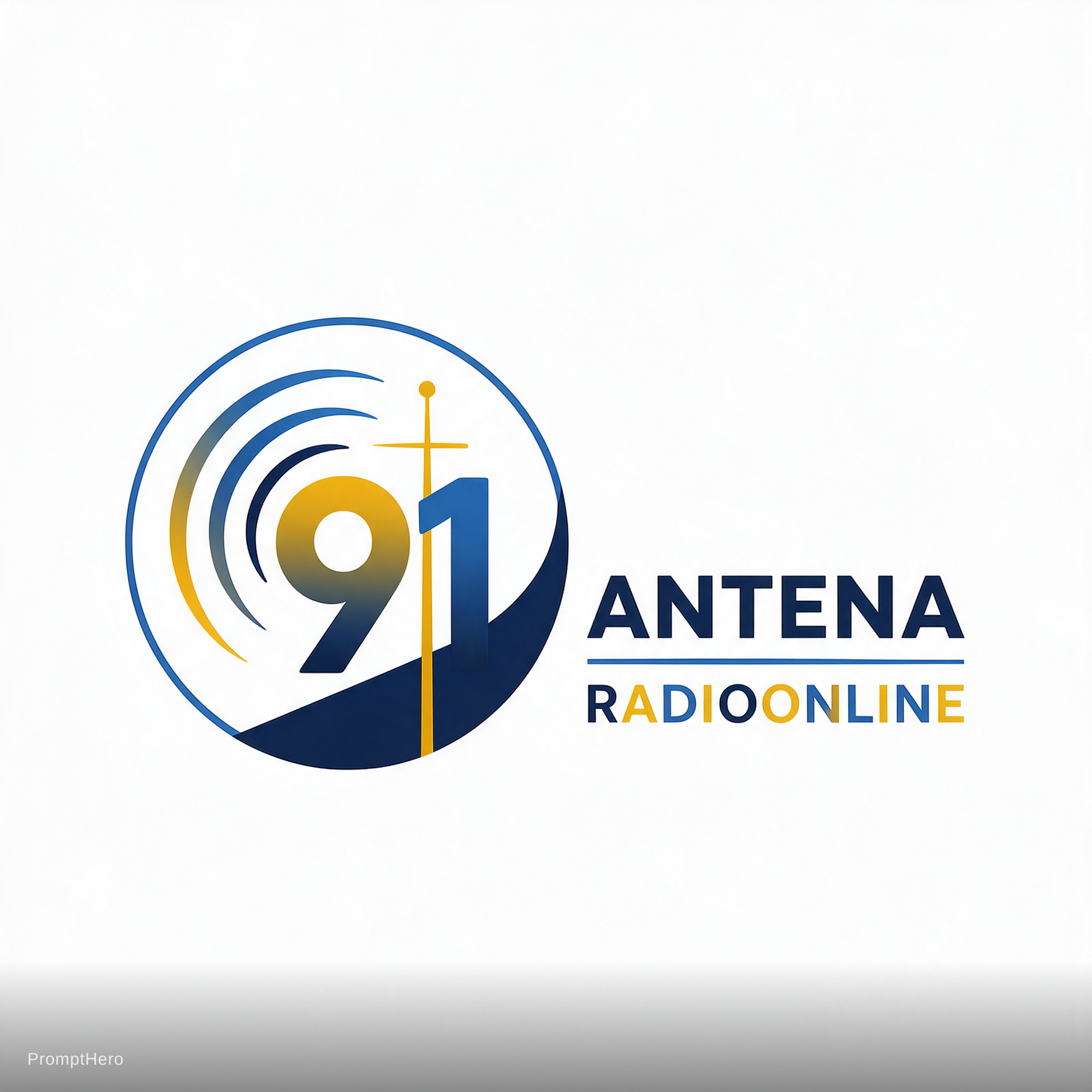 AI generated: Seedream 5 prompt: Antena 91 RADIO ONLINE (Seedream 5 - Concept Art)