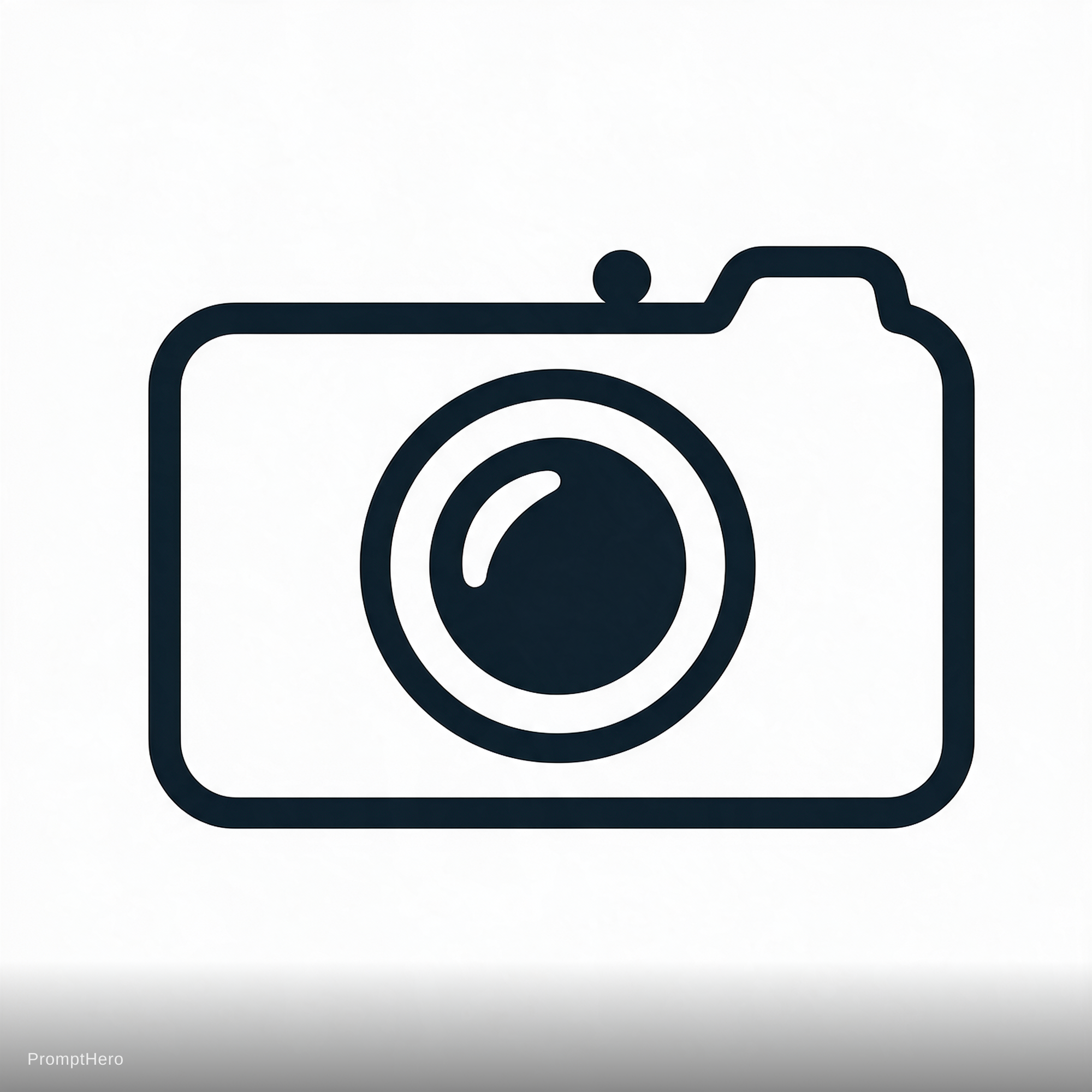 صورة مولدة بالذكاء الاصطناعي: Seedream 5 prompt: Logo caméra (نموذج Seedream 5 - شعارات وتصميم)