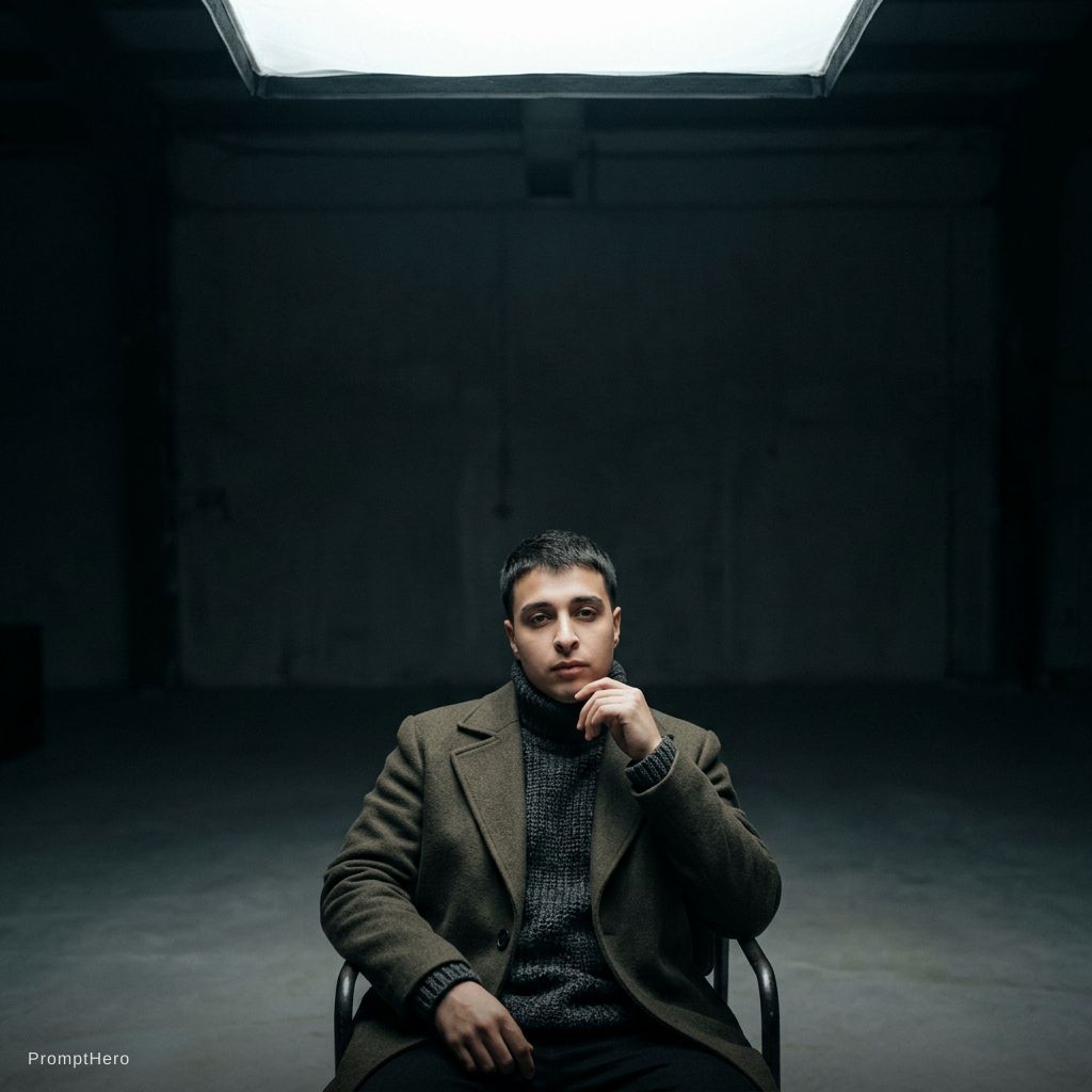Hero prompt: high-end portrait photography, editorial stu...