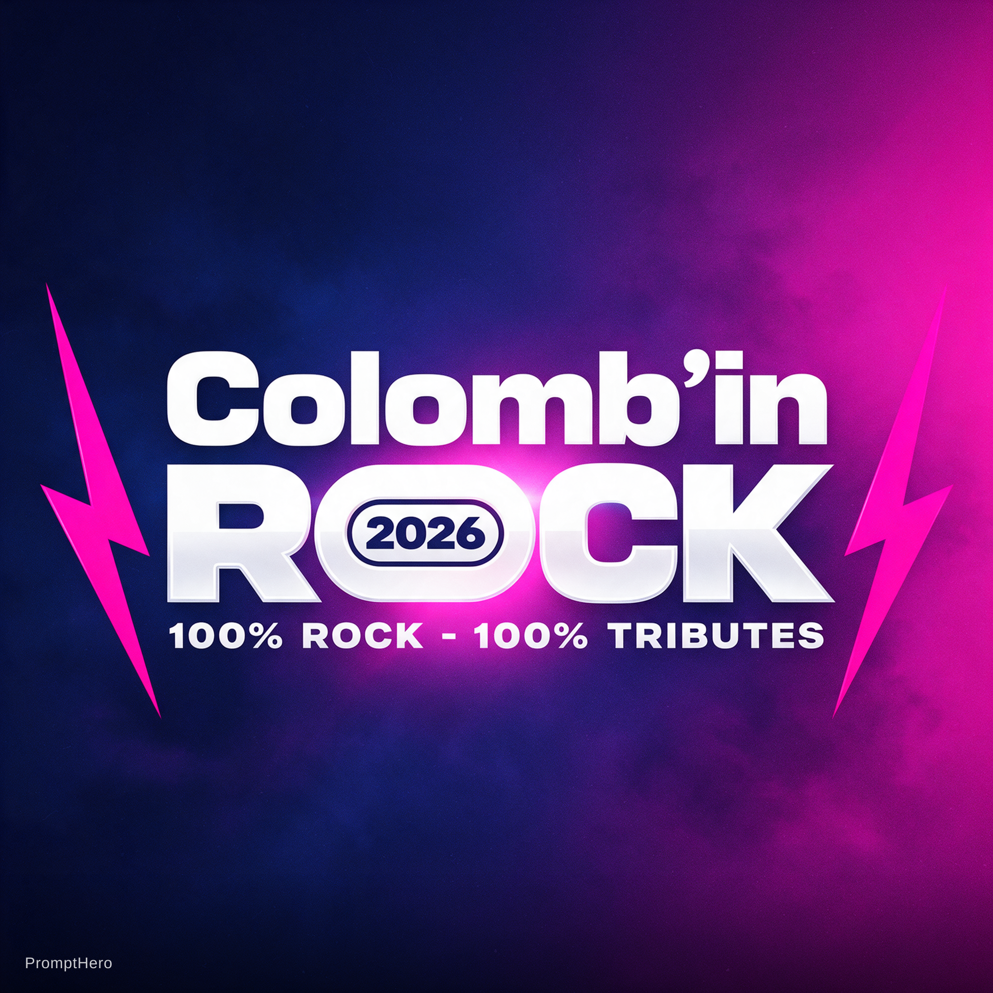 AI generated: Seedream 5 prompt: Redesign of a rock festival logo, wide horizontal ... (Seedream 5 - Logos, Icons & Design)