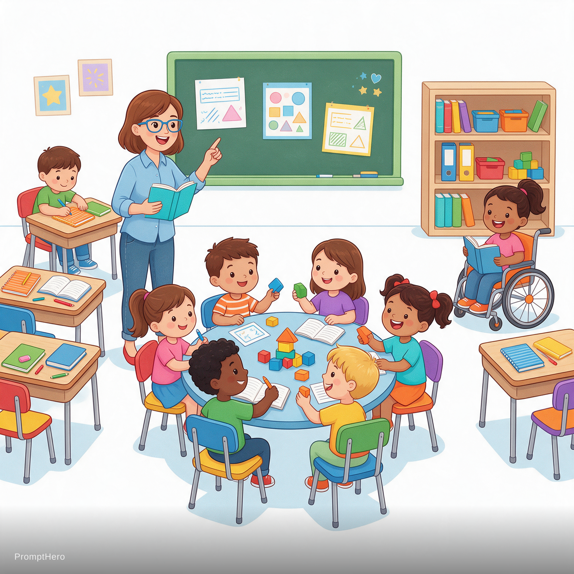 Seedream 5 prompt: Crea una ilustración educativa sobre la Educación ... - Seedream 5