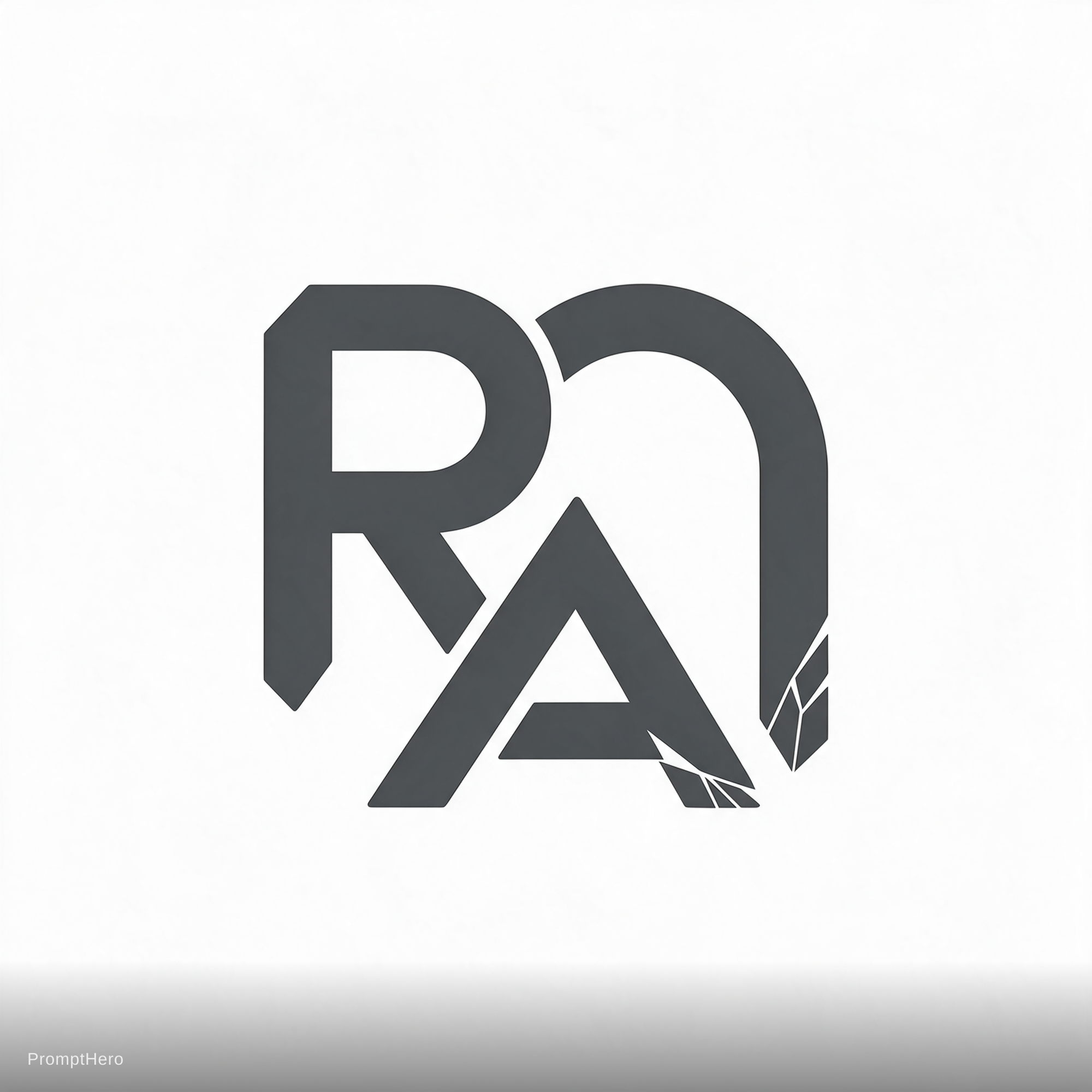 صورة مولدة بالذكاء الاصطناعي: Seedream 5 prompt: Un logo con las iniciales de Rocas Concreto Artesa (نموذج Seedream 5 - شعارات وتصميم)