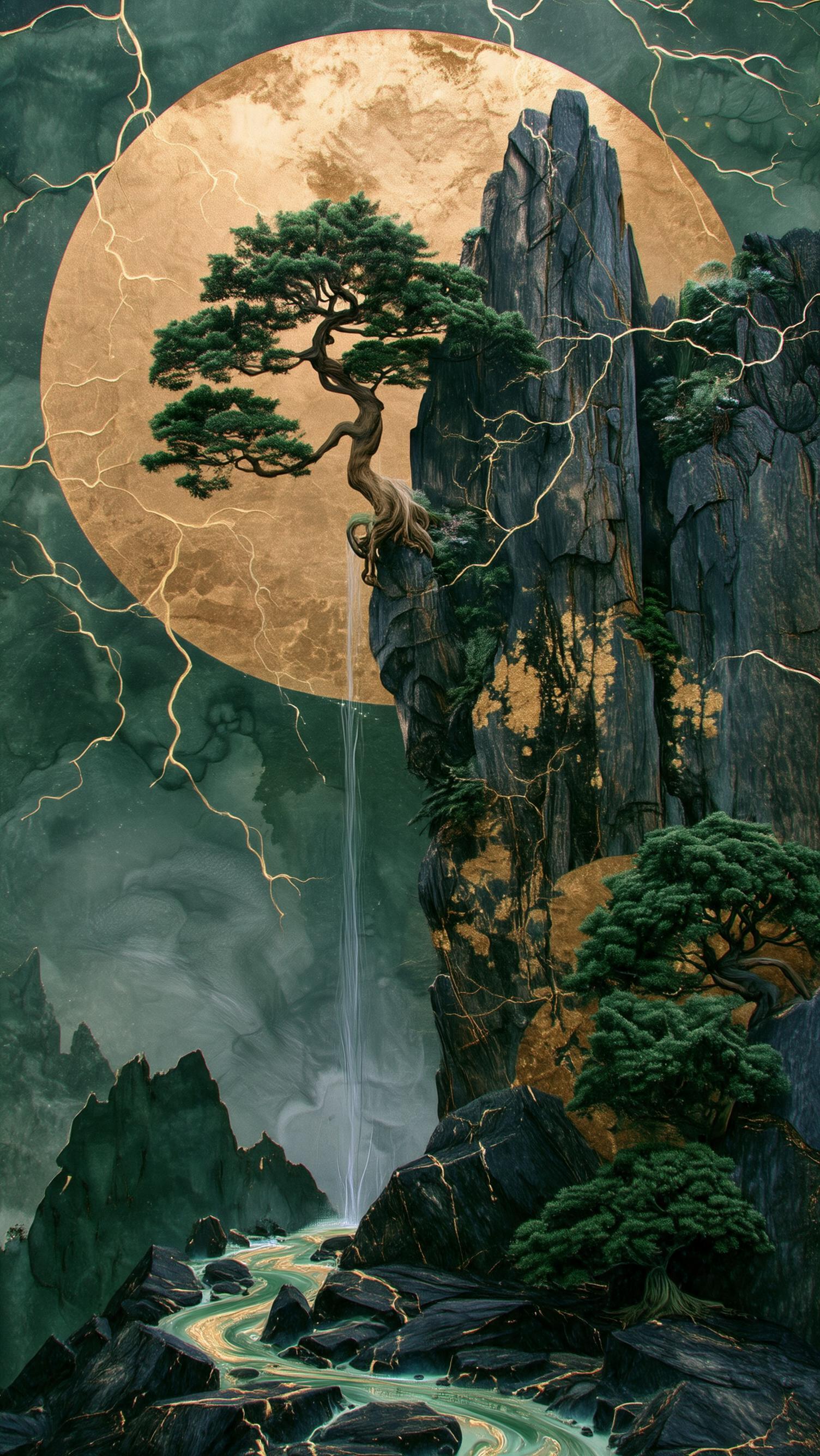AI generated: Seedream 5 prompt: A surrealistic Japanese painting in the style of f... (Seedream 5 - Concept Art)